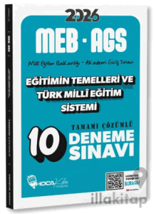 2026 MEB-AGS Eğitimin Temelleri ve Türk Milli Eğitim Sistemi 10 Deneme