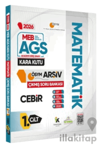 2026 MEB-AGS Matematik Kara Kutu 1.Cilt Cebir ÖSYM Çıkmış Soru Bankası Konu Özetli Dijital Çözümlü
