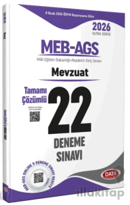 2026 MEB-AGS Mevzuat Tamamı Çözümlü 22 Deneme Sınavı