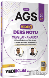 2026 MEB AGS Mevzuat ve Anayasa Video Anlatımlı Ders Notu