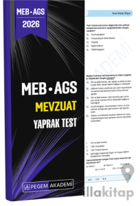 2026 MEB AGS Mevzuat Yaprak Test