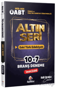 2026 MEB AGS ÖABT Altın Seri Türkçe Öğretmenliği - Türk Dili ve Edebiyatı Öğretmenliği Eski Türk Edebiyatı Tamamı Çözümlü 7 Deneme