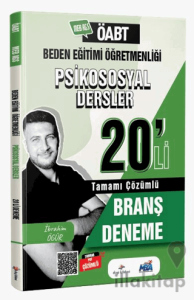2026 MEB AGS ÖABT Beden Eğitimi Psikososyal Dersler Tamamı PDF Çözümlü 20'li Branş Deneme