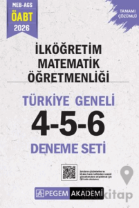2026 MEB AGS ÖABT İlköğretim Matematik Öğretmenliği Tamamı Çözümlü Türkiye Geneli 4-5-6 (3'lü Deneme Seti)