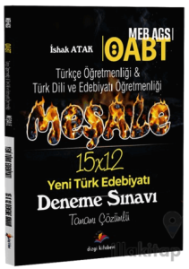 2026 MEB AGS ÖABT Meşale Türkçe Öğretmenliği & Türk Dili ve Edebiyatı Öğretmenliği Yeni Türk Edebiyatı Tamamı Çözümlü 15 Deneme Sınavı