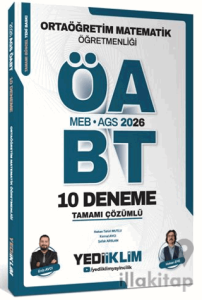 2026 MEB AGS ÖABT Ortaöğretim Matematik Öğretmenliği Tamamı Çözümlü 10 Deneme