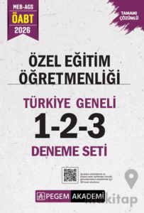 2026 MEB AGS ÖABT Özel Eğitim Öğretmenliği Tamamı Çözümlü Türkiye Geneli 1-2-3 (3'lü Deneme Seti)