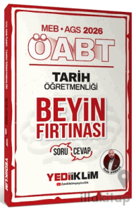 2026 MEB AGS ÖABT Tarih Öğretmenliği Beyin Fırtınası Soru Cevap