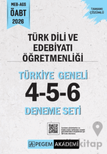 2026 MEB AGS ÖABT Türk Dili ve Edebiyatı Öğretmenliği Tamamı Çözümlü Türkiye Geneli 4-5-6 (3'lü Deneme Seti)