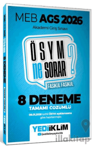 2026 MEB AGS ÖSYM Ne Sorar Tamamı Çözümlü 8 Fasikül Deneme Sınavı