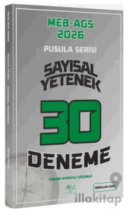 2026 MEB-AGS Sayısal Yetenek 30 Deneme Çözümlü Pusula Serisi