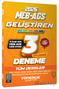 2026 MEB-AGS Tüm Dersler Geliştiren 3 Deneme