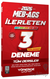 2026 MEB-AGS Tüm Dersler İlerleten 3 Deneme Çözümlü