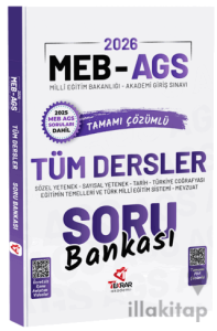 2026 MEB-AGS Tüm Dersler Soru Bankası Çözümlü