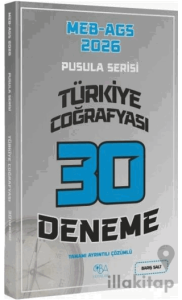 2026 MEB-AGS Türkiye Coğrafyası 30 Deneme Çözümlü Pusula Serisi