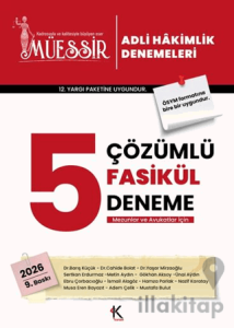 2026 Müessir Adli Hakimlik Çözümlü 5 Deneme