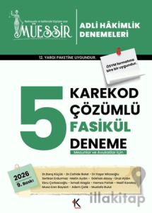 2026 Müessir Adli Hakimlik Denemeleri Karekod Çözümlü