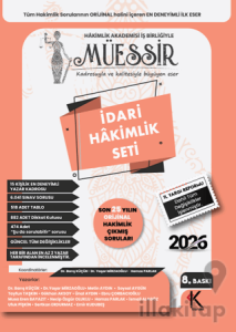 2026 Müessir İdari Hakimlik Çıkmış Soru Bankası Seti