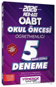 2026 ÖABT MEB-AGS Okul Öncesi Öğretmenliği 5 Deneme Çözümlü