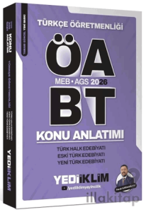 2026 ÖABT MEB-AGS Türkçe Türk Halk, Eski Türk, Yeni Türk Edebiyatı Konu Anlatımı