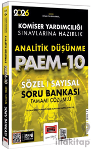 2026 PAEM Komiser Yardımcılığı Sınavlarına Hazırlık Analitik Düşünme Sözel-Sayısal Soru Bankası