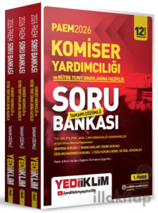 2026 PAEM Komiser Yardımcılığı ve Rütbe Terfi Sınavlarına Hazırlık Modüler Set Tamamı Çözümlü Soru Bankası 3 Modül