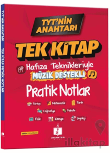 2026 TYT'nin Anahtarı Tüm Dersler Tek Kitap Hafıza Teknikleriyle Müzik Destekli Pratik Notlar