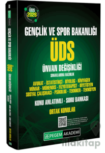 2026 ÜDS Gençlik ve Spor Bakanlığı Ünvan Değişikliği Sınavlarına Hazırlık Konu Anlatımlı Soru Bankası Ortak Konular