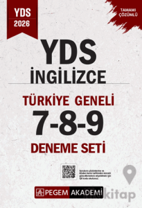 2026 YDS İngilizce Tamamı Çözümlü Türkiye Geneli 7-8-9 (3'lü Deneme Seti)