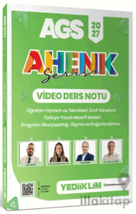 2027 AGS Ahenk Serisi ÖYT, Sınıf Yönetimi - TYMM, Program Okuryazarlığı, Ölçme ve Değerlendirme Video Ders Notu