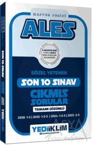 2027 ALES Sözel Yetenek Master Serisi Tamamı Çözümlü Son 10 Sınav Çıkmış Sorular
