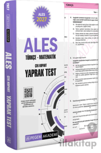 2027 ALES Türkçe-Matematik Çek Kopart Yaprak Test