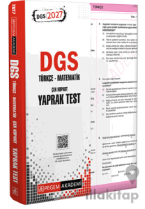 2027 DGS Türkçe-Matematik Çek Kopart Yaprak Test
