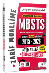 2027 DİB MBSTS Konularına Göre Tasnif Edilmiş 2015- 2026 Tüm Yıllar Orijinal Video Çözümlü Çıkmış Sınav Soruları