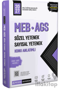 2027 MEB AGS Konu Anlatımlı Sözel Yetenek Sayısal Yetenek