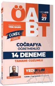 2027 MEB AGS ÖABT Cemre Serisi Coğrafya Öğretmenliği Tamamı Çözümlü 14 Deneme