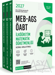 2027 MEB AGS ÖABT İlköğretim Matematik Konu Anlatımlı (3 Kitap)
