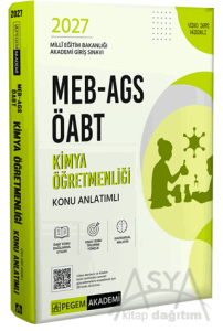 2027 MEB AGS ÖABT Kimya Öğretmenliği Konu Anlatımlı