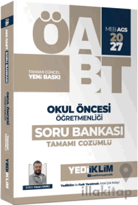 2027 MEB AGS ÖABT Okul Öncesi Öğretmenliği Tamamı Çözümlü Soru Bankası