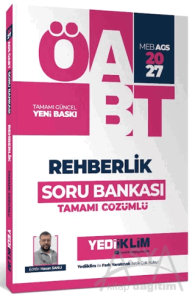 2027 MEB AGS ÖABT Rehberlik Tamamı Çözümlü Soru Bankası