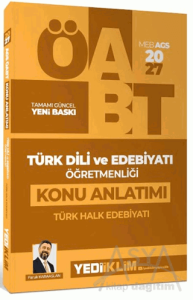 2027 MEB AGS ÖABT Türk Dili ve Edebiyatı Öğretmenliği Türk Halk Edebiyatı Konu Anlatımı