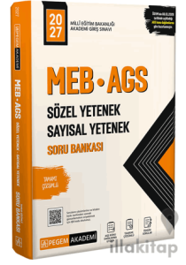 2027 MEB AGS Soru Bankası Tamamı Çözümlü Sözel Yetenek Sayısal Yetenek