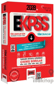 2028 EKPSS Ortaöğretim - Ön Lisans - Lisans Tüm Dersler Tüm Adaylar İçin Tamamı Detaylı Çözümlü 10 Yıl Çıkmış Sorular