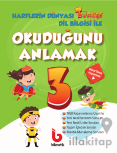 3. Sınıf Harflerin Dünyası Türkçe Dil Bilgisi ile Okuduğunu Anlamak
