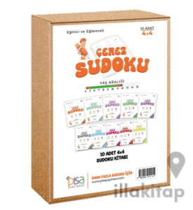 4x4 Eğitici ve Eğlenceli 10 Adet Çerez Sudoku Set