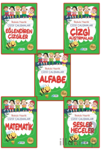 5-6 Yaş Çizgi Çalışmaları Seti - 5 Kitap