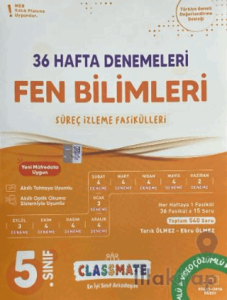 5. Sınıf Fen Bilimleri Classmate 36 Hafta Denemeleri