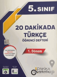 5. Sınıf Türkçe 20 Dakikada Öğrenci Defteri 1. Dönem