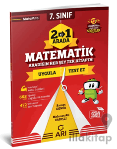 7. Sınıf 2'si 1 Arada Matematik Matemito Arı Yayınları