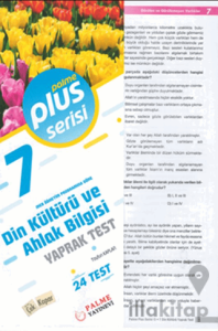 7. Sınıf Plus Serisi Din Kültürü ve Ahlak Bilgisi Yaprak Test